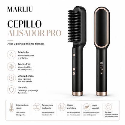 Marliu LisoPerfecto™ | Cepillo Alisador Antifrizz